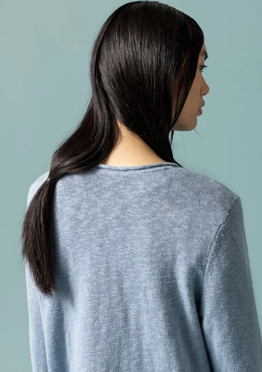 “Abby” favourite sweater in organic/recycled cotton - pigeon blue