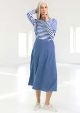 Jersey skirt in organic cotton/modal - mountain blue