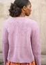 “Karamell” cardigan in lambswool/nylon (lilac XS)