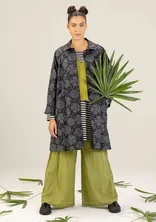 “Cress” organic cotton coat - black