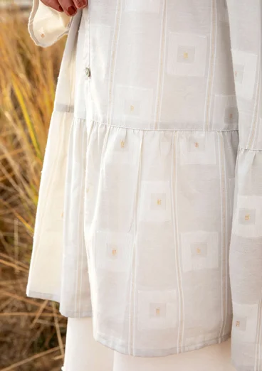 “Cirrus” organic cotton smock blouse - ecru