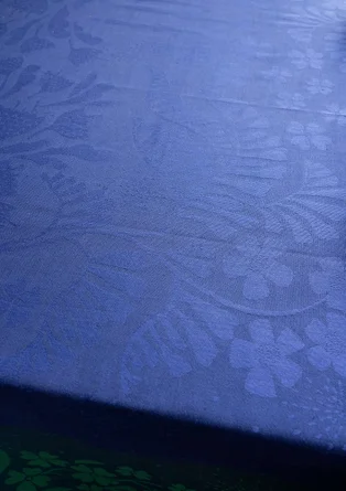 “Baluns” organic cotton tablecloth - midnight blue