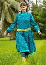 “Cross” belt in organic cotton - speice green