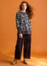 Corduroy pants in organic cotton/spandex (dark aubergine S)