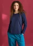 Jersey pants in organic cotton/spandex (light petrol blue XS)