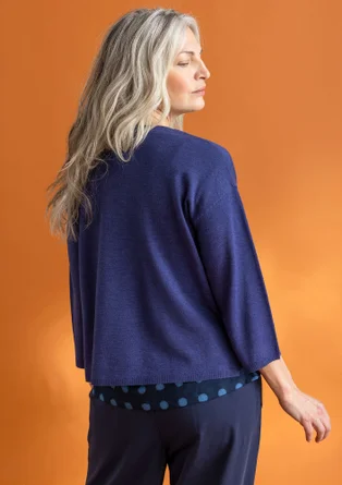 Organic wool sweater - violet