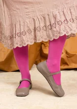 Ballerina flats in leather - potato