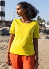 “Drop” organic cotton top - dijon