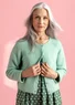 Gilet en laine/coton/alpaga (menthe poivrée S)