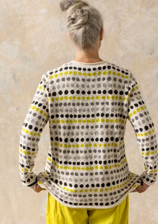 “Abby” favourite sweater in organic/recycled cotton - undyed/patterned