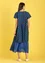 Geweven jurk "Ikat" van katoen (indigo S)