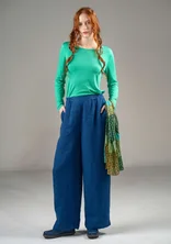 Woven “Bodil” pants in linen - indigo blue