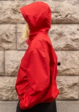 Woven organic cotton jacket - parrot red