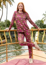 “Cress” lyocell/elastane leggings - grape