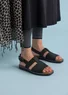 Nubuck sandals (black 39)