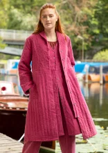 Manteau "Venezia" en coton biologique tissé - bruyère