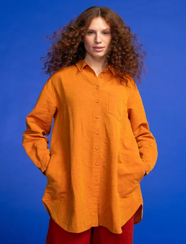 Woven organic cotton/linen shirt - rowan
