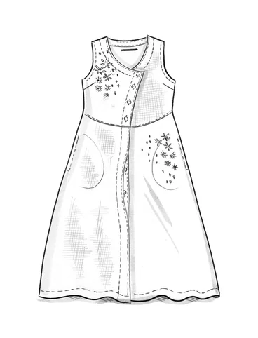 “Ori” linen pinafore dress - allium