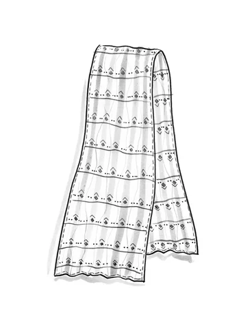 Tørklæde "Indra" i økologisk bomuld - grå