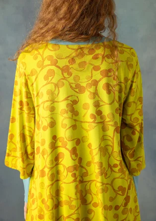 “Iron” jersey tunic in organic cotton/modal - lime green