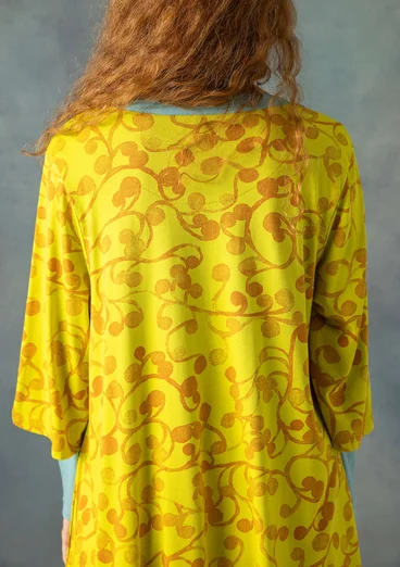 “Iron” jersey tunic in organic cotton/modal - lime green