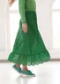 Woven petticoat slip in organic cotton (basil S)