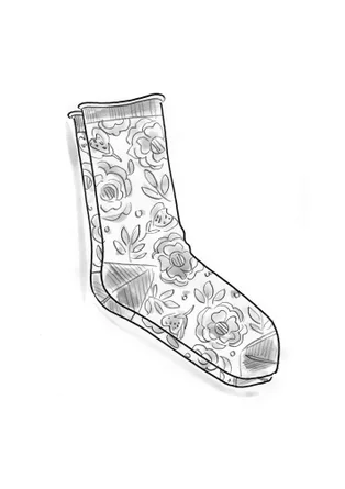 “Astrid” socks in organic cotton - ash grey