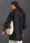 Veste kimono en coton biologique/lin (noir M)