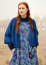 Vest "Sora" van alpacamix - indigoblauw/gemêleerd