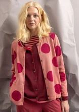 “Ina” cardigan in organic cotton/lyocell - cherry blossom