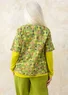 “Peggy” woven organic cotton blouse (asparagus/patterned S)