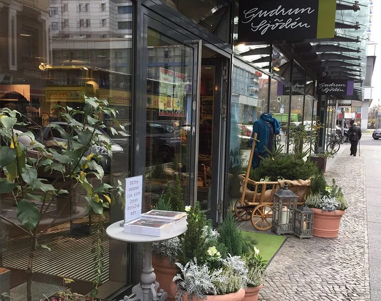 Gudrun Sjödén’s store on Markgrafenstraße in Berlin.  