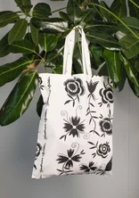 Tøypose M i økologisk bomull - svart