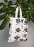 Organic cotton fabric tote bag M (black One Size)