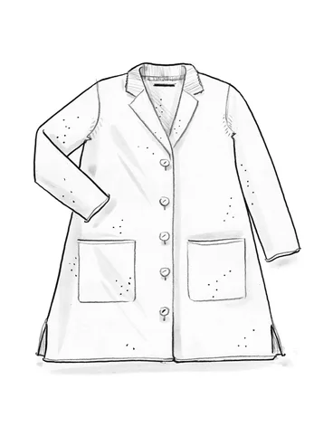 Blazer en maille de laine biologique feutrée - écru, non teint