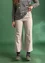 Organic cotton/modal jersey trousers (light potato melange XXL)