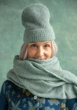 Beanie in an alpaca blend - artemisia