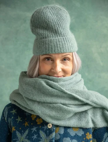 Beanie in an alpaca blend - artemisia