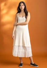 Slip dress in lyocell/spandex - feather