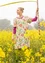 “Midsommernatt” organic cotton jersey dress (elderflower S)
