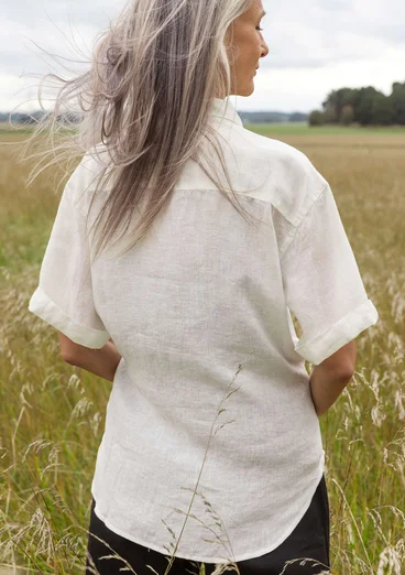 Blouse "Seraj" en lin - blanc cassé