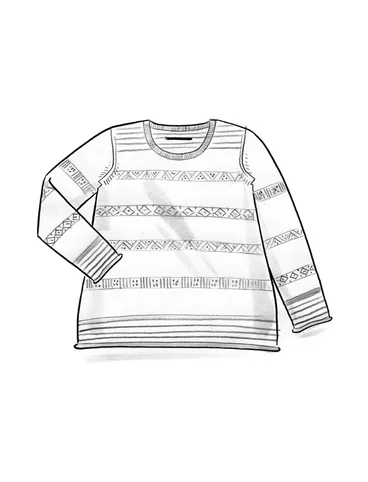 “Shoko” sweater in organic cotton - indigo blue