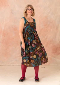 “Artichoke” woven organic cotton dress - mullberry