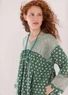 Robe ”Millie” en coton biologique tissé (vert orme S)