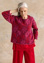 “Ophelia” organic/recycled cotton sweater - purple red