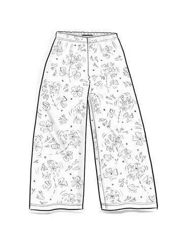 “Selma” organic cotton/recycled polyester velour trousers - potato