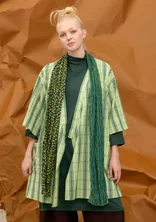 “Frida” patterned shawl in organic cotton - monstera
