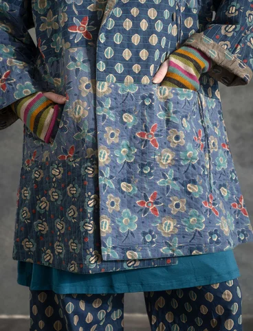 Vendbar frakke "Rani" i økologisk bomuld - indigo