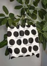 Organic cotton fabric tote bag L (black One Size)