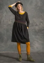 Jersey dress made of organic cotton/modal - black